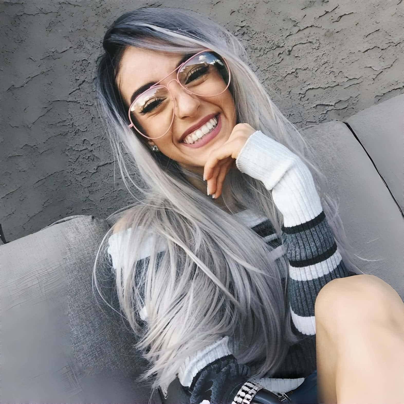 Grey Storm Tape & Weft Professional Blonde Human Hair Extensions