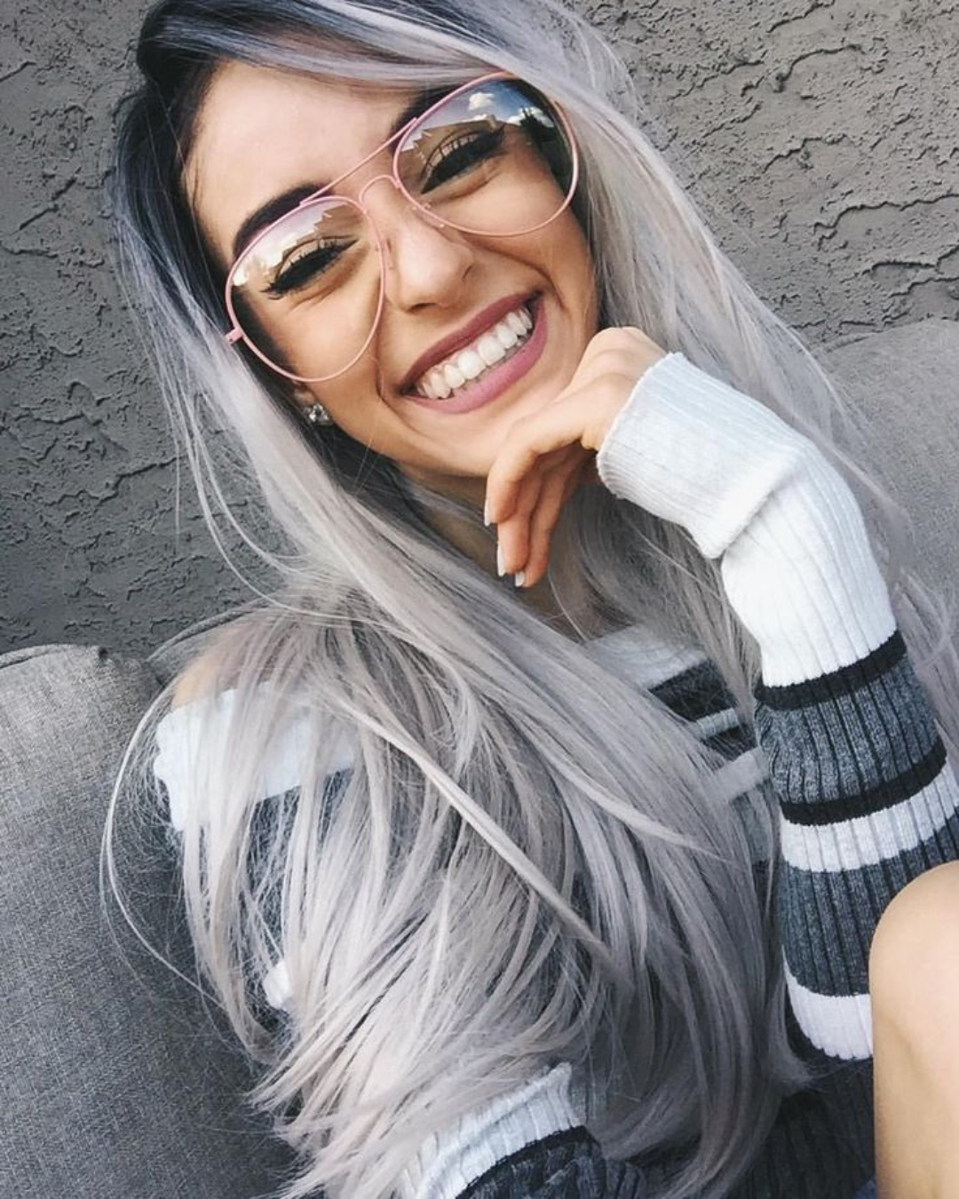 Grey Storm Tape Hair Extensions - Kiki Hair Extensions