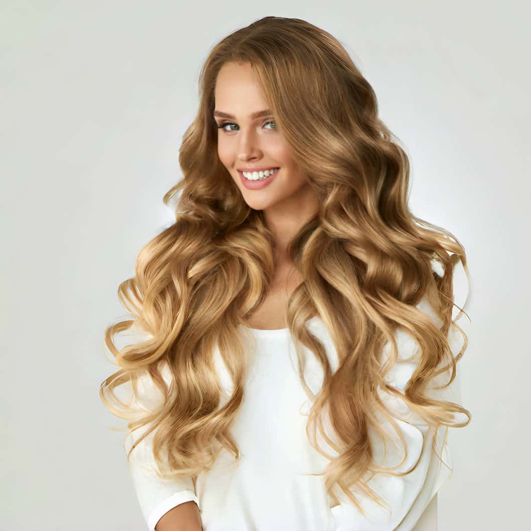 Premium-Honey-Tape-Weft-Hair-Extensions-USA-Customer-Real-Applicatio