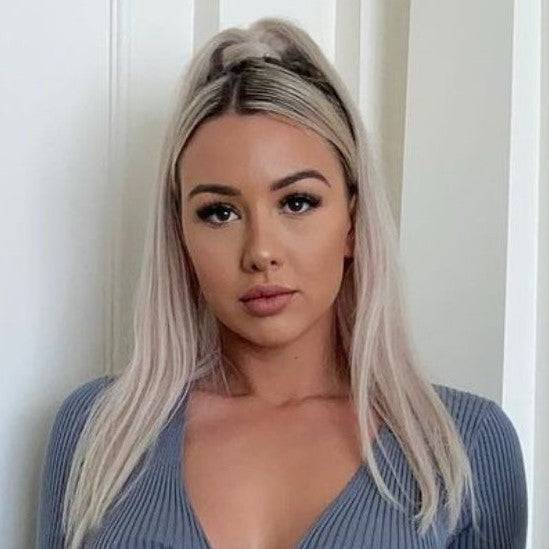 Premium Platinum Blonde Ponytail Human Hair Extensions