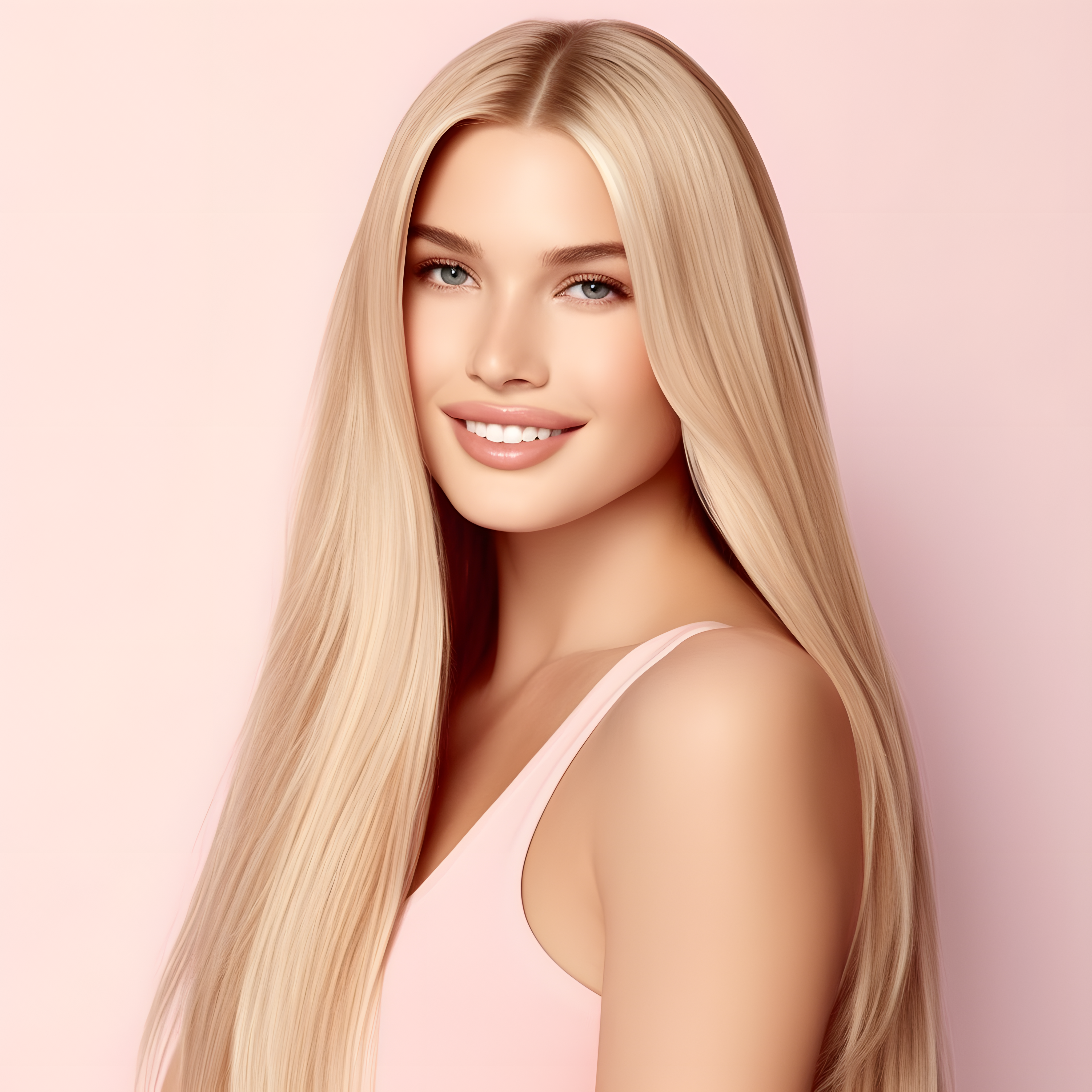 Premium Platinum Blonde Halo Human Hair Extensions