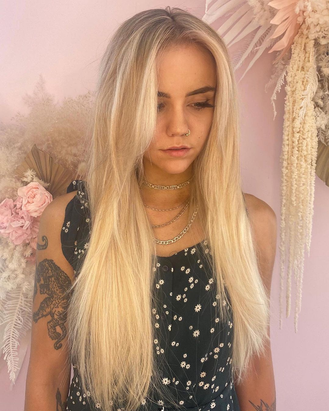 Strawberries and Cream Weft Hair Extensions - Kiki Hair Extensions