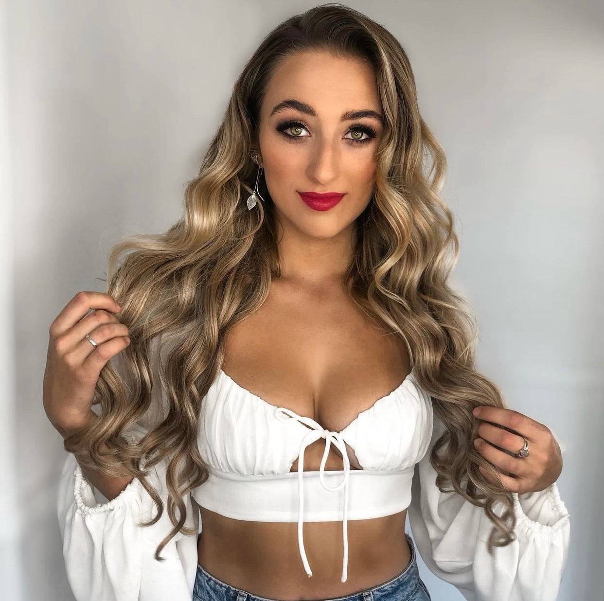 Caramel Swirl Weft Hair Extensions - Kiki Hair Extensions