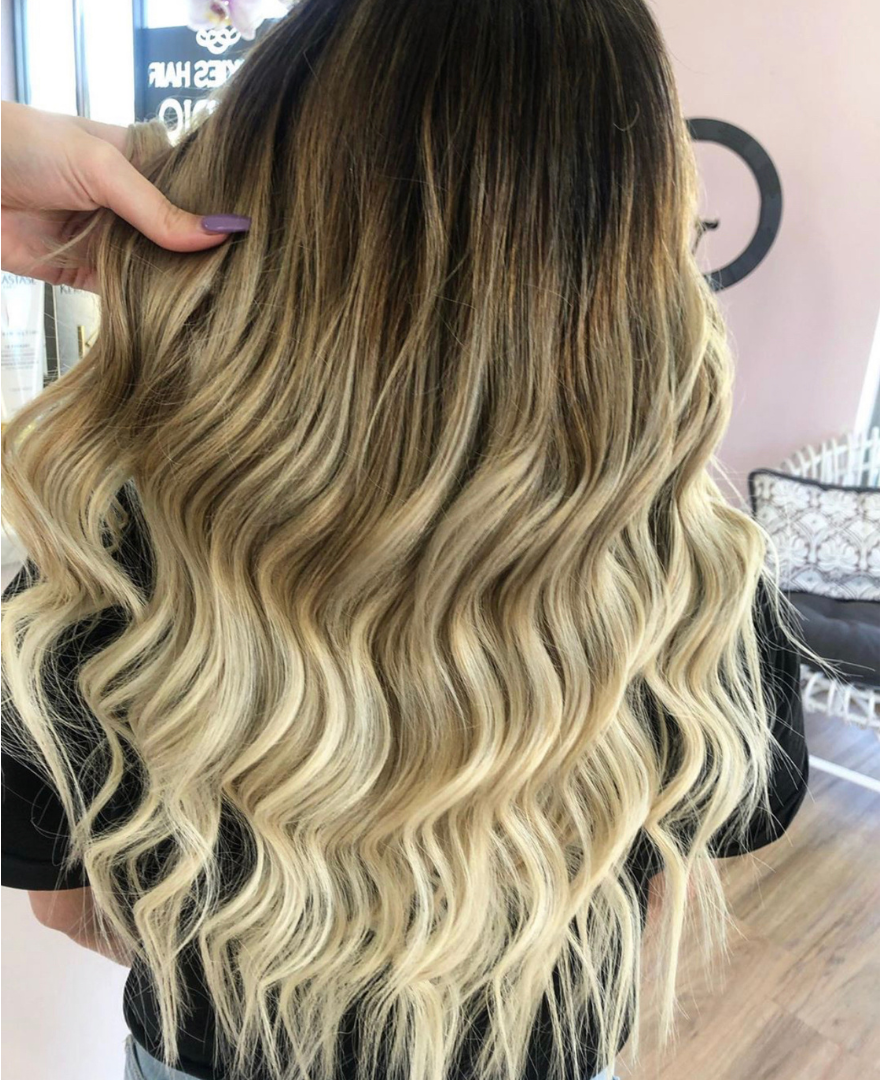 Choc Vanilla Balayage Weft Hair Extensions - Kiki Hair Extensions