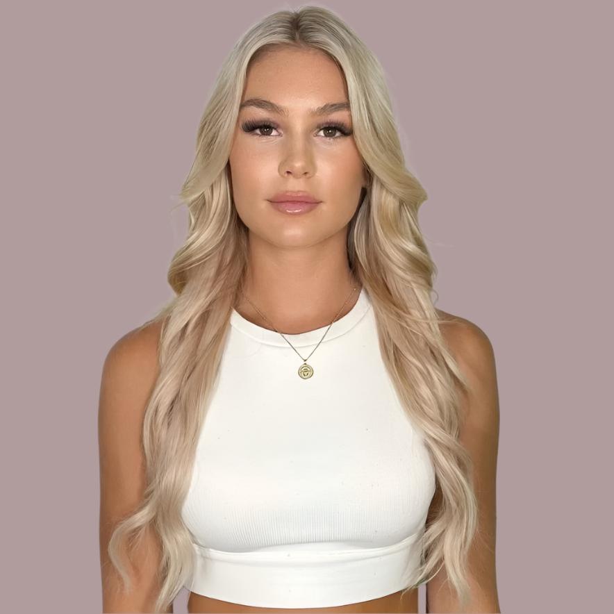 Creme Brûlée Clip In Hair Extensions - Kiki Hair Extensions