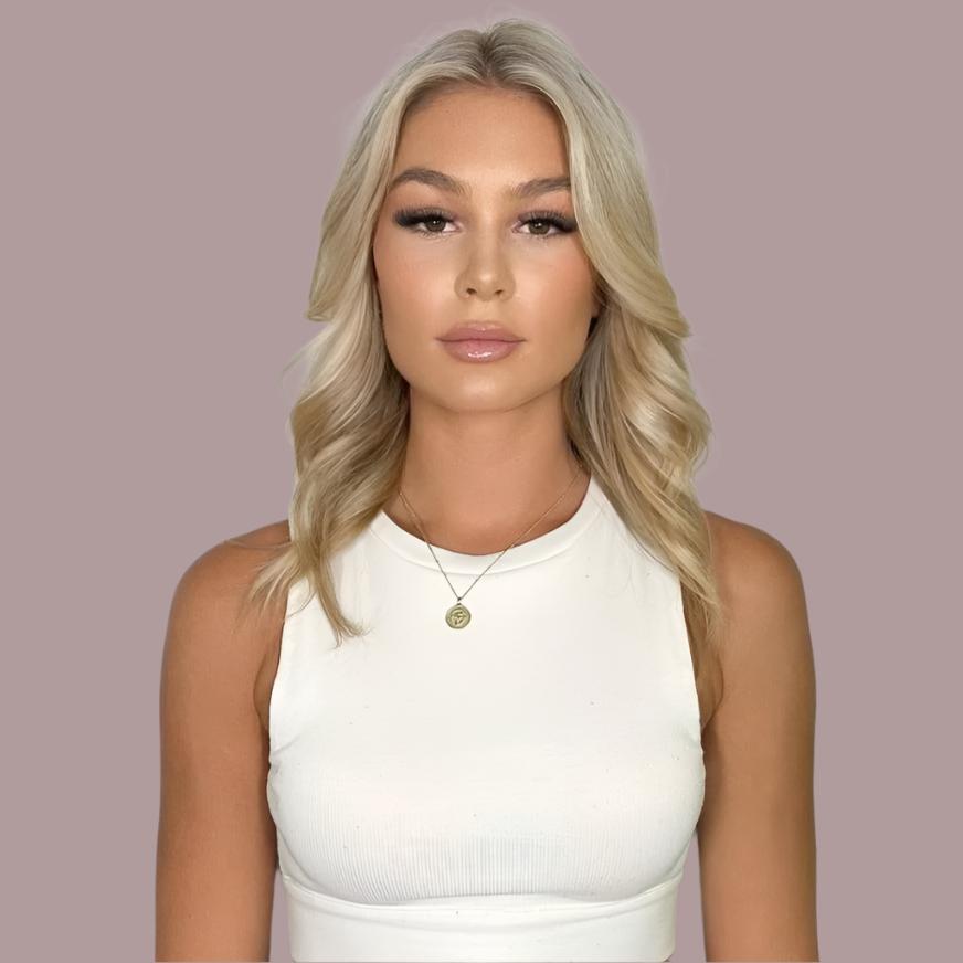 Creme Brûlée Clip In Hair Extensions - Kiki Hair Extensions