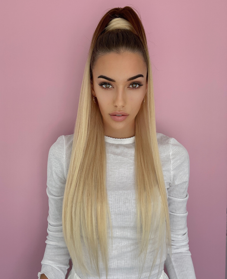 Choc Vanilla Ponytail Extensions - Kiki Hair Extensions