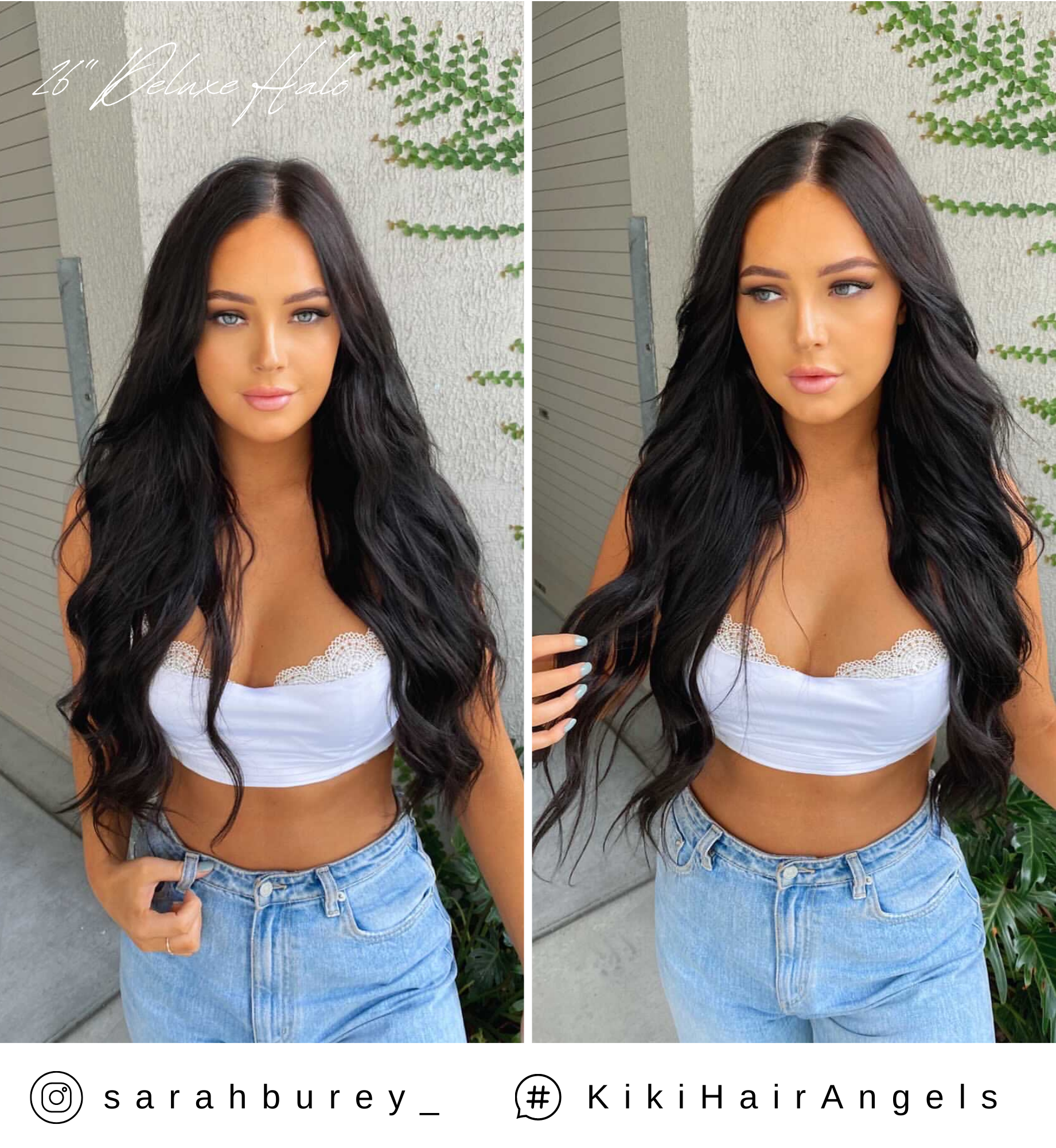 Raven Brown Weft Hair Extensions - Kiki Hair Extensions