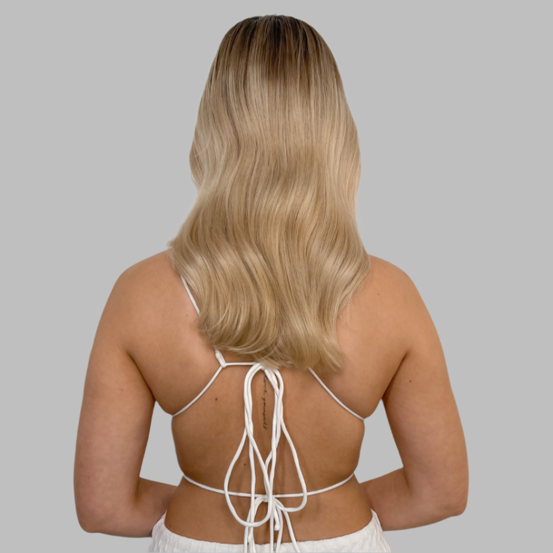 Creme Brûlée Halo Hair Extensions - Kiki Hair Extensions