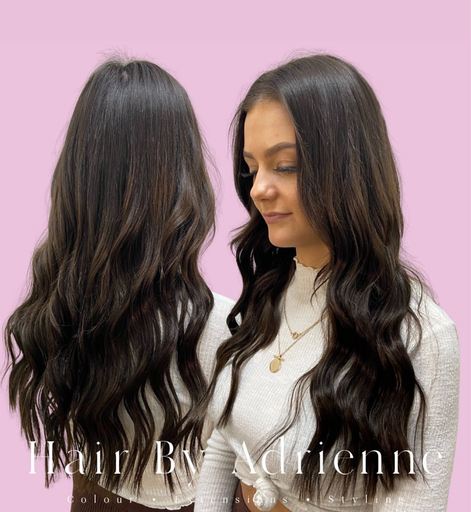 Raven Brown Weft Hair Extensions - Kiki Hair Extensions
