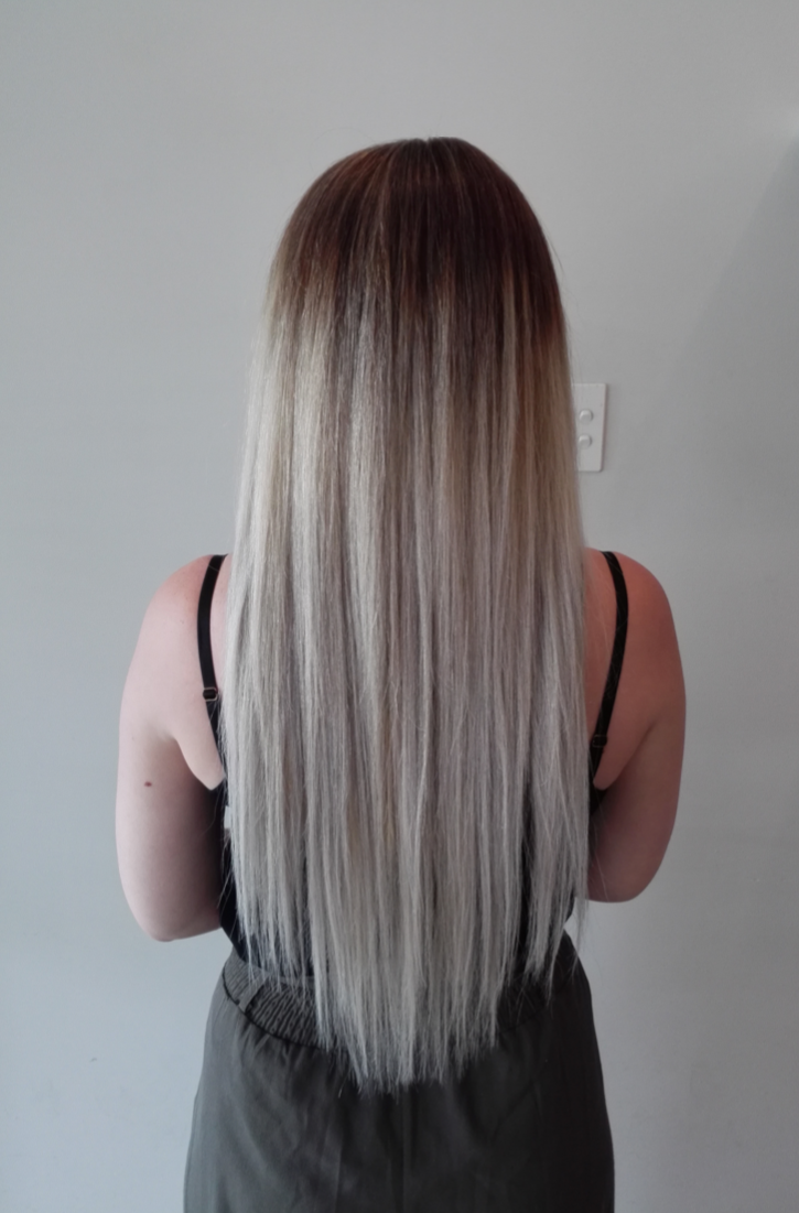 Grey Storm Tape Hair Extensions - Kiki Hair Extensions