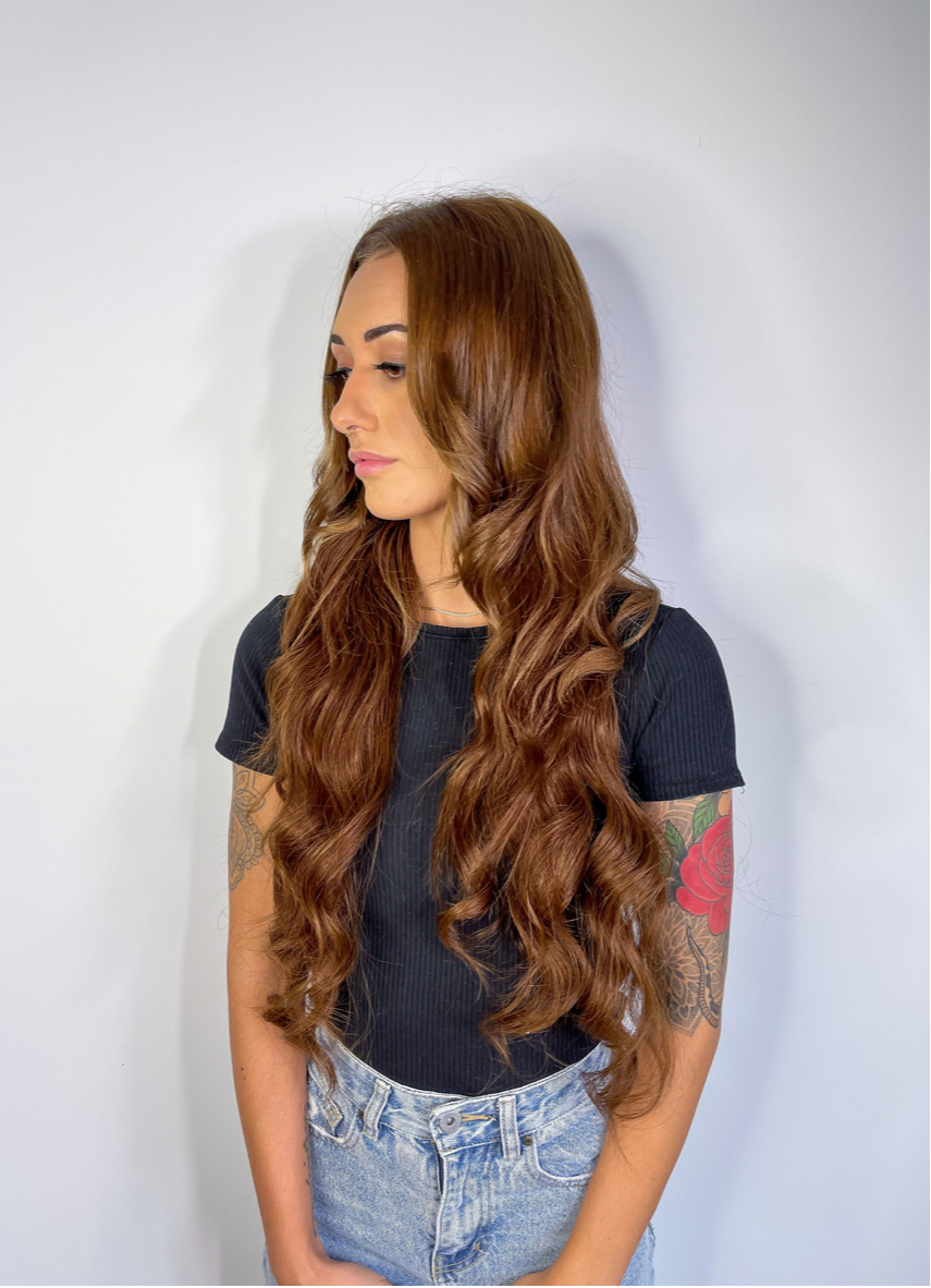 Bronze Brown Halo Hair Extensions - Kiki Hair Extensions