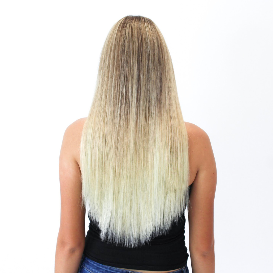 Coconut Grove Balayage Halo Hair Extensions - Kiki Hair Extensions