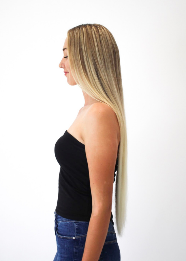 Coconut Grove Balayage Halo Hair Extensions - Kiki Hair Extensions