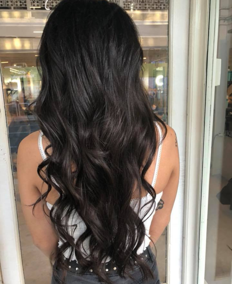 Raven Brown Weft Hair Extensions - Kiki Hair Extensions