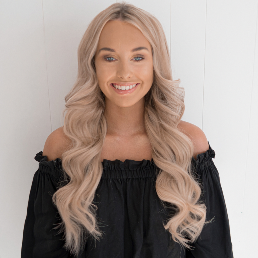 Creme Brûlée Halo Hair Extensions - Kiki Hair Extensions
