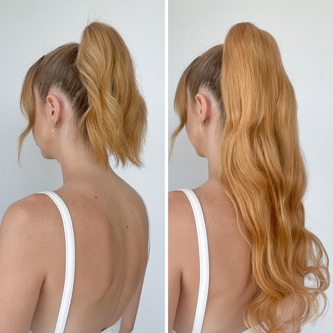 Strawberry Blonde Ponytail Hair Extensions - Kiki Hair Extensions