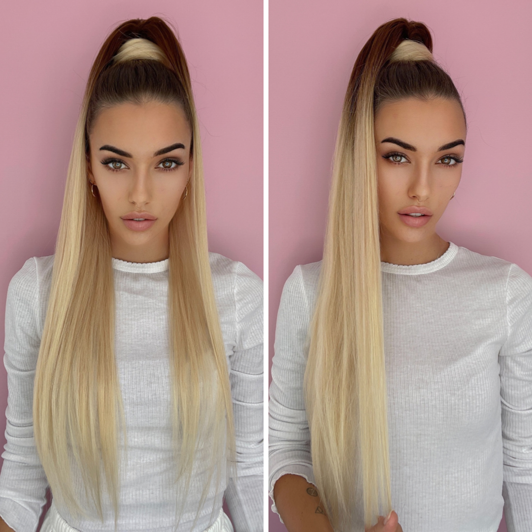 Choc Vanilla Ponytail Extensions - Kiki Hair Extensions