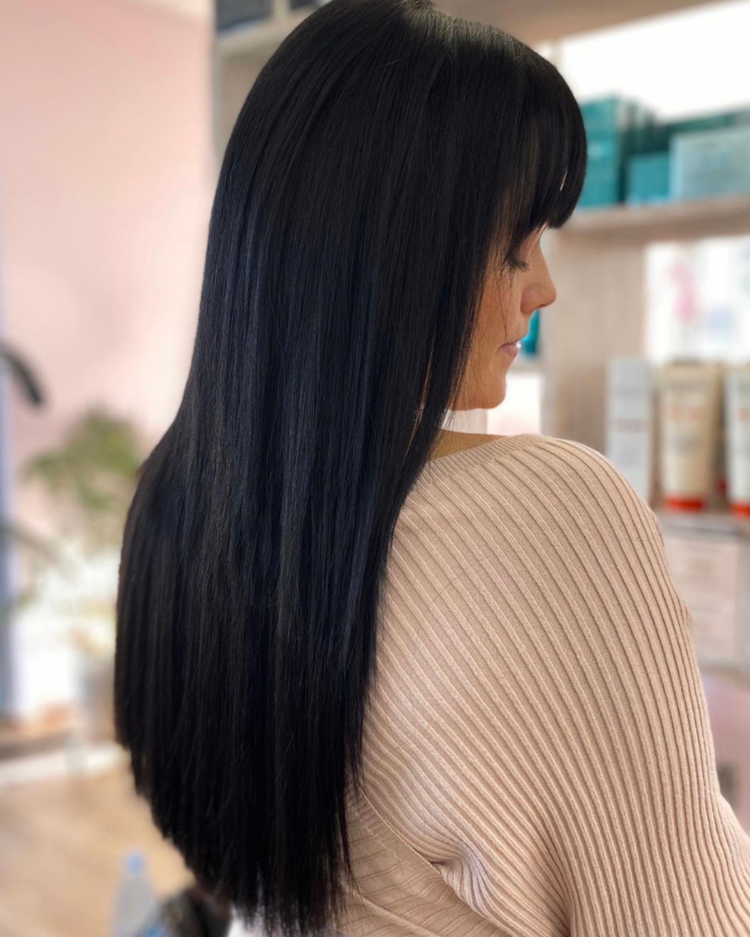 Onyx Black Tape Hair Extensions - Kiki Hair Extensions