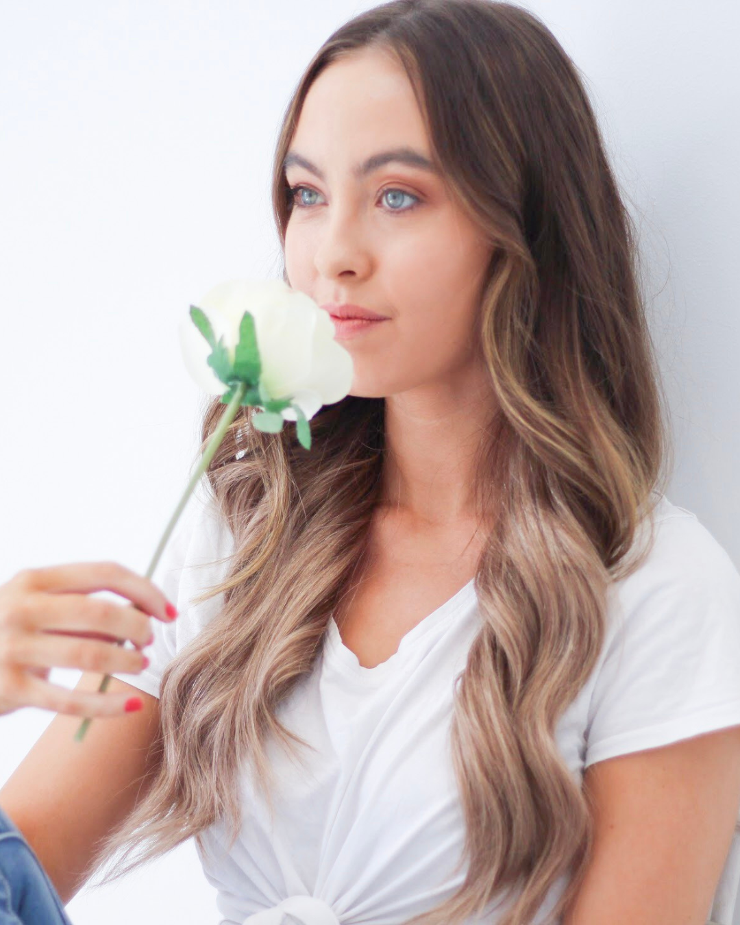 Latte Blonde Halo Hair Extensions - Kiki Hair Extensions