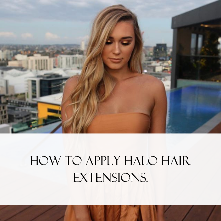 How to apply halo hair extensions