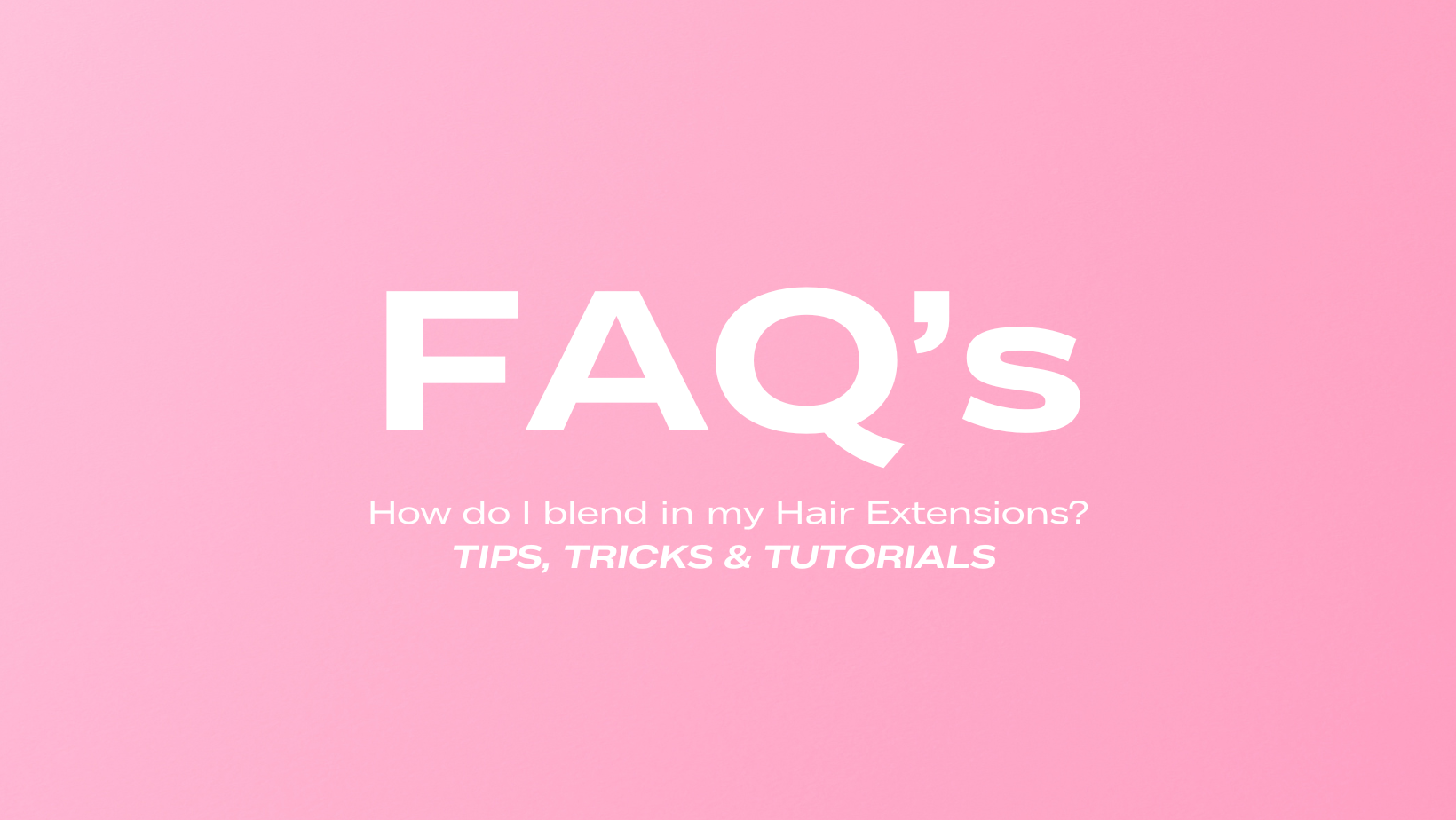 How do I blend in my hair extensions?