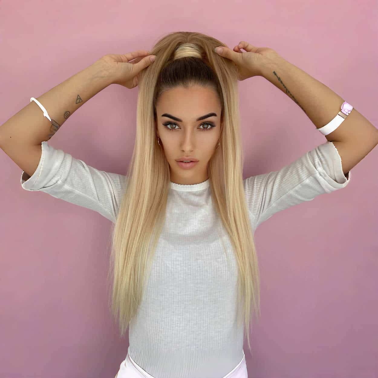 Balayage Ponytail Human Hair Extensions