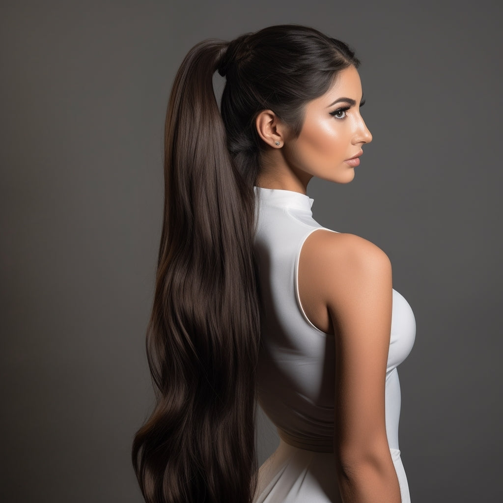 KiKi Brown & Black Ponytail Hair Extensions