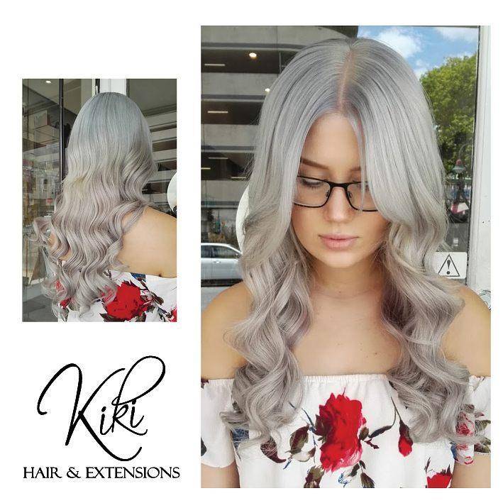 Grey Storm Blonde Human Hair Extensions