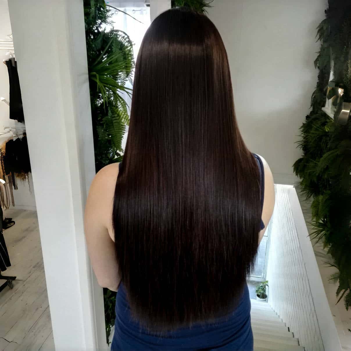 Premium Espresso Brown Halo Human Hair Extensions