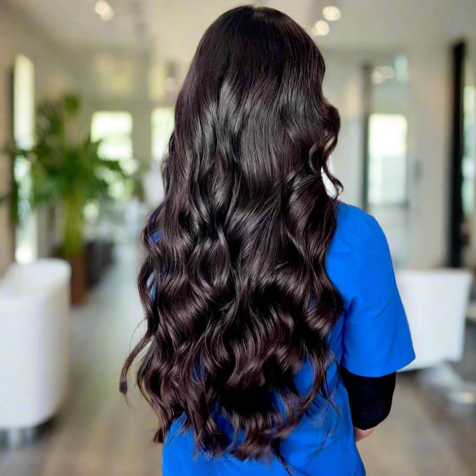 Premium Espresso Brown Clip In Human Hair Extensions