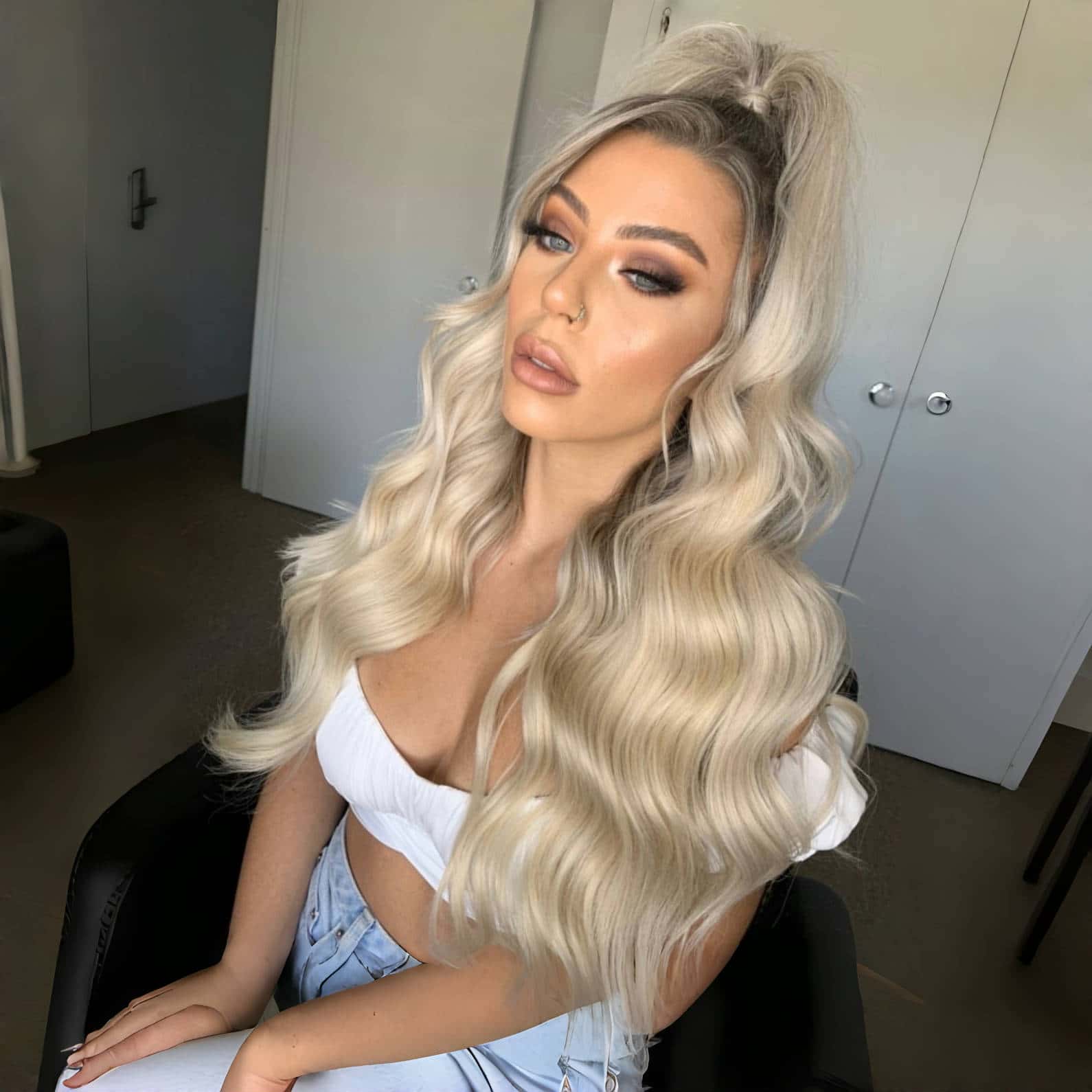 Premium Vanilla Blonde Clip In Human Hair Extensions