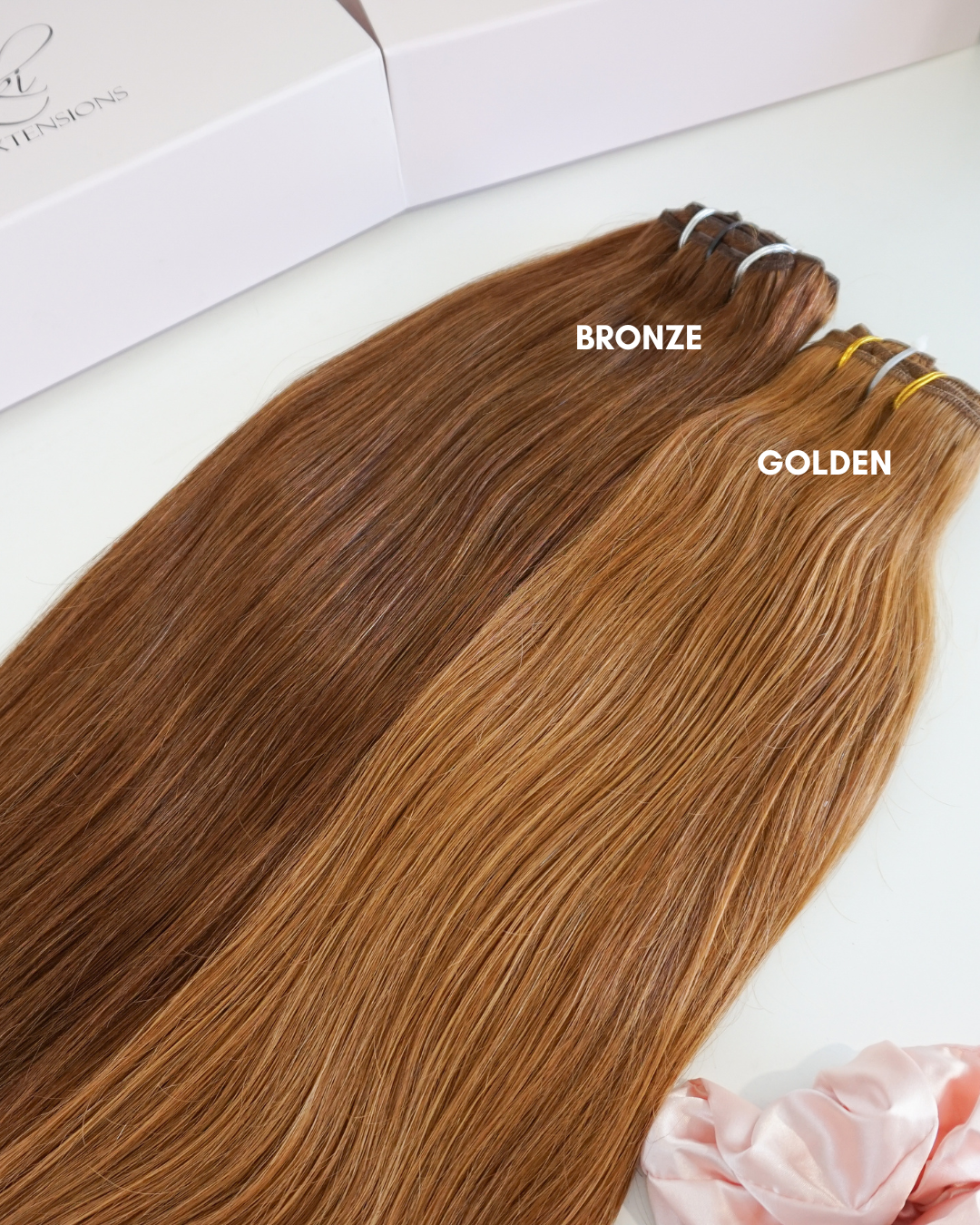 Golden Clip In Hair Extensions - Kiki Hair Extensions