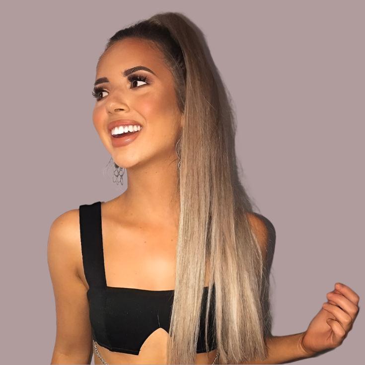 Caramel Swirl Deluxe Ponytail Hair Extensions - Kiki Hair Extensions