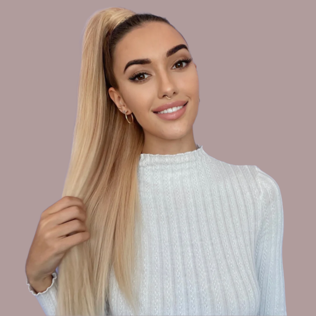 Creme Brûlée Ponytail Hair Extensions - Kiki Hair Extensions