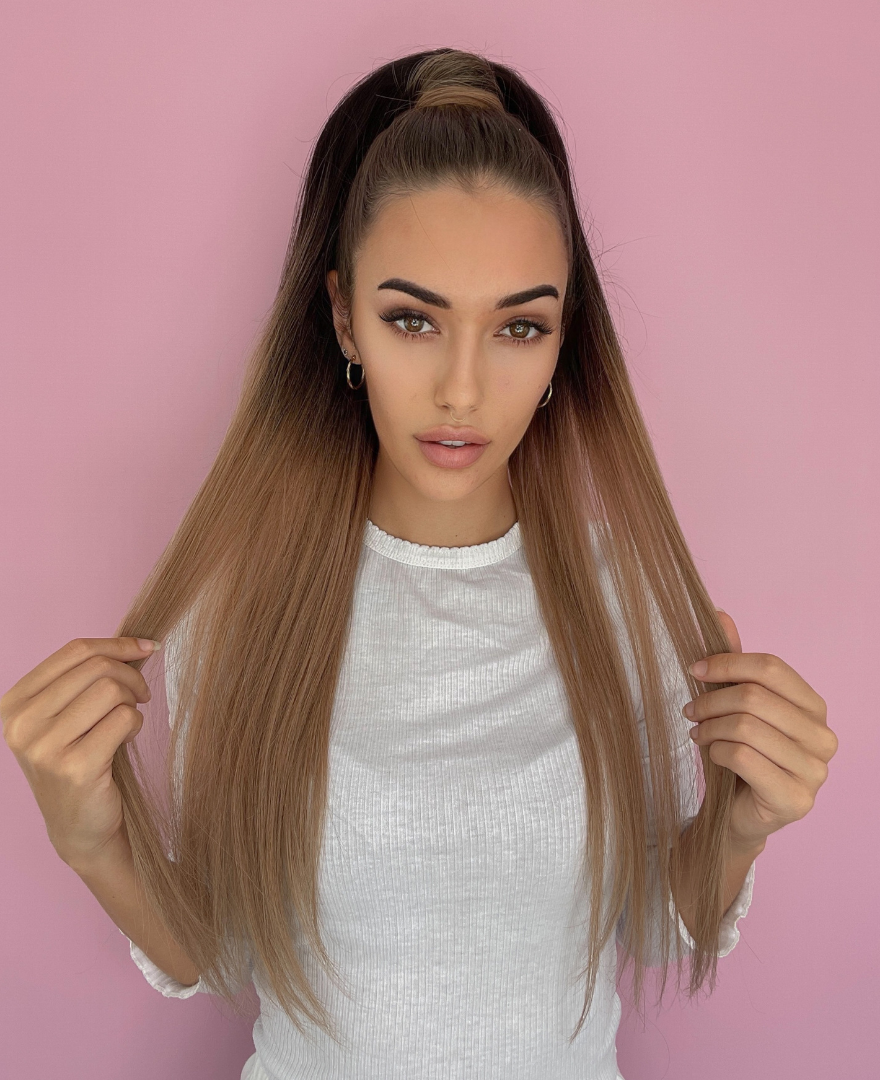 Kit Kat Balayage Clip On Ponytail Extensions - Kiki Hair Extensions