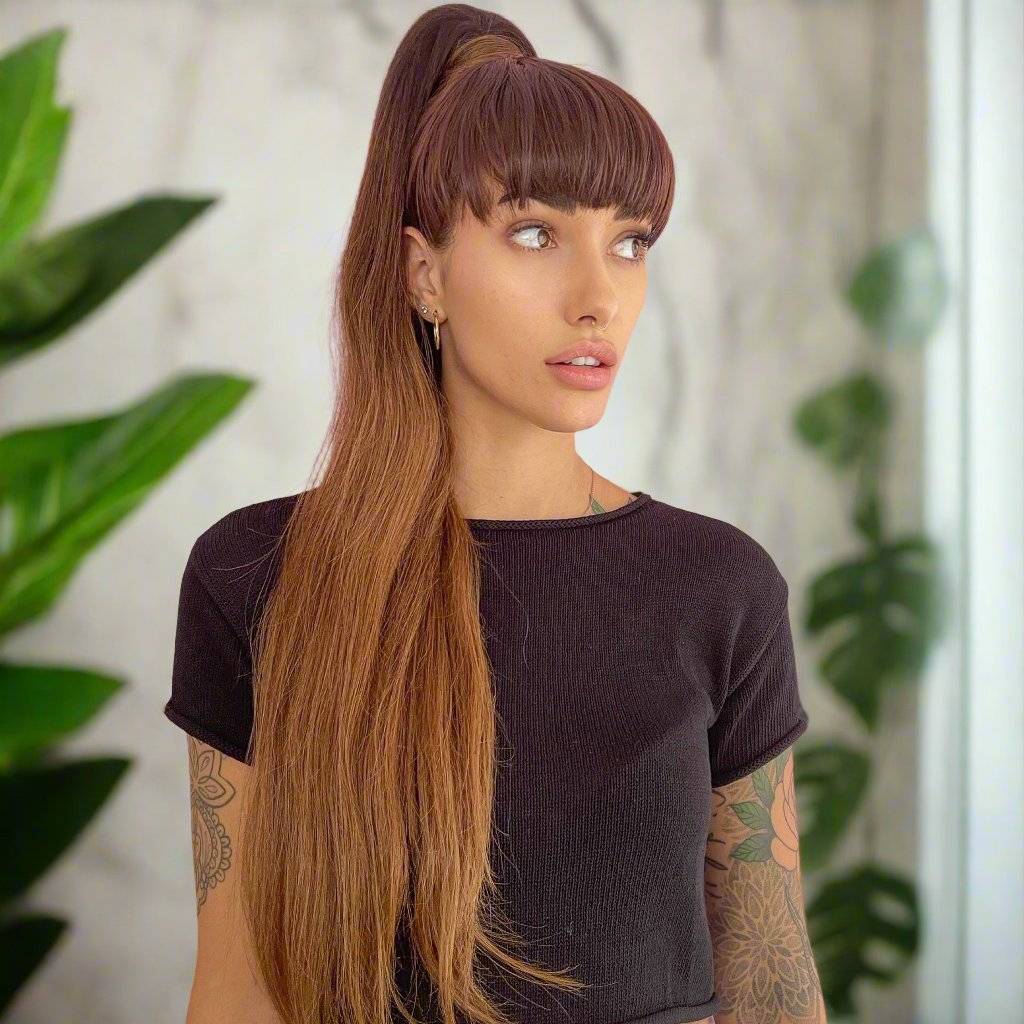 Keratin (Synthetic) Clip on Fringe / Bangs - Kiki Hair Extensions