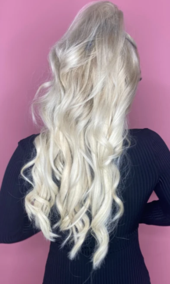 Platinum Blonde Weft Extensions - Kiki Hair Extensions