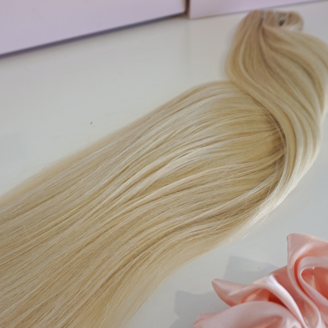 Vanilla Blonde Weft Extensions - Kiki Hair Extensions