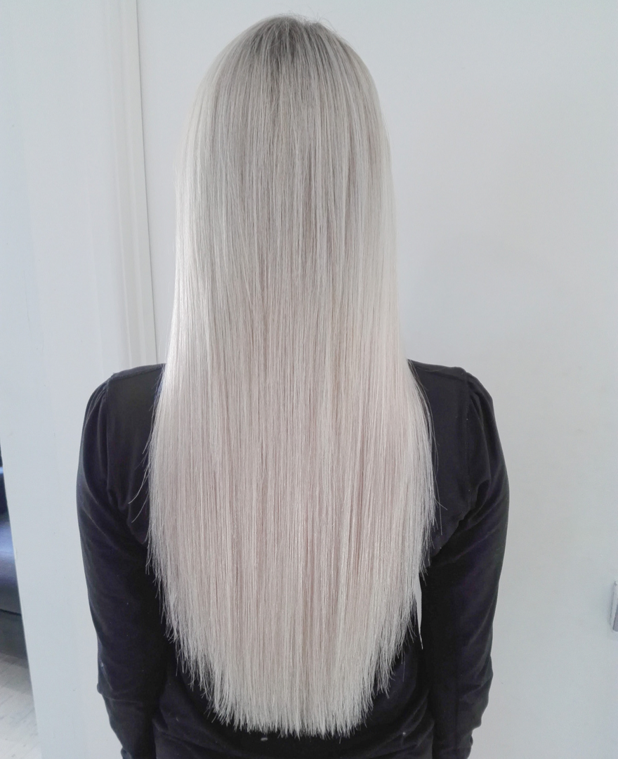 Blonde halo and clip-in human hair extensions, 100% real hair, permanent and twist styles available