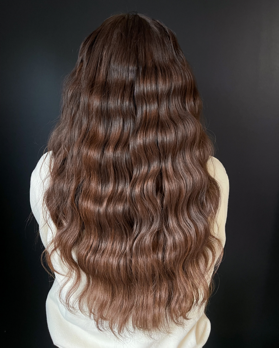 Clip In Hair Extensions Bronze Brown #4 Clip Ins KiKI Hair